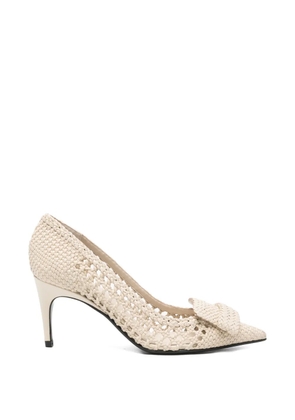 Sergio Rossi SR1 Braid woven pumps - Neutrals