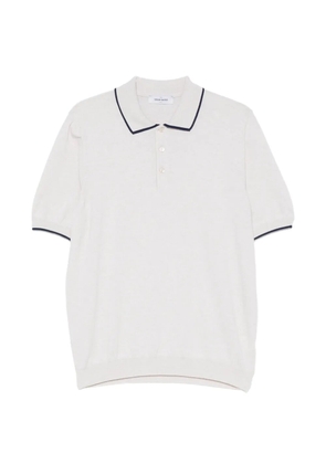 Gran Sasso contrast-trim short-sleeve polo shirt - Neutrals