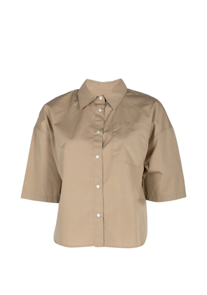 Citizens of Humanity Frances cropped cape shirt - Neutrals