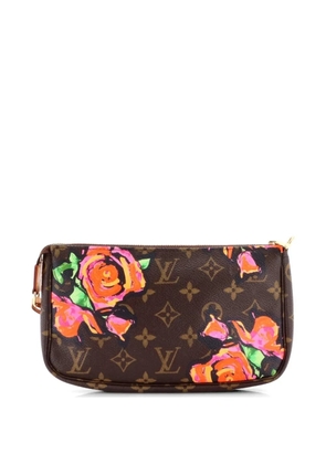 Louis Vuitton Pre-Owned Pochette Accessoires Limited Edition Monogram Roses shoulder bag - Brown