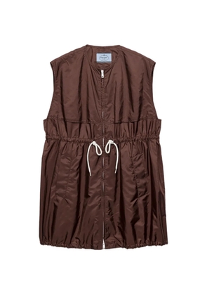 Prada lightweight Re-Nylon mini-dress - Brown