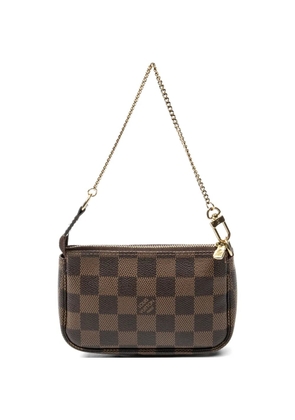 Louis Vuitton Pre-Owned mini Pochette Accessoires zip-up clutch bag - Brown