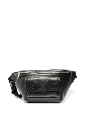 Gucci Pre-Owned 2020s GG embossed belt bag - Black