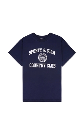 Sporty & Rich Varsity Crest T-shirt - Blue
