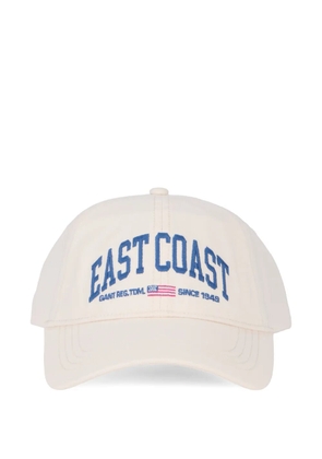 Gant logo-embroidered baseball cap - White