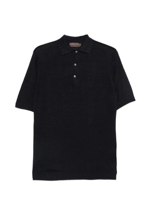 Filippo De Laurentiis contrast-stitch polo shirt - Blue