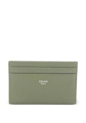 Celine Pre-Owned 2020s grained-leather card holder - Green