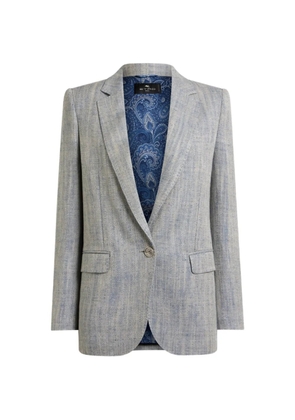 ETRO single-breasted blazer - Grey