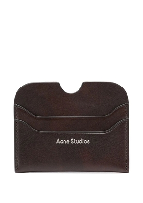 Acne Studios logo-embossed leather wallet - Brown