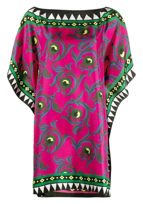 La DoubleJ floral print silk mini dress - Pink