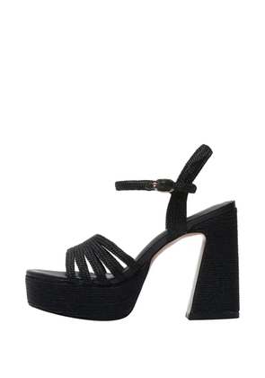 EMANUELLE VEE bukle-detail sandals - Black