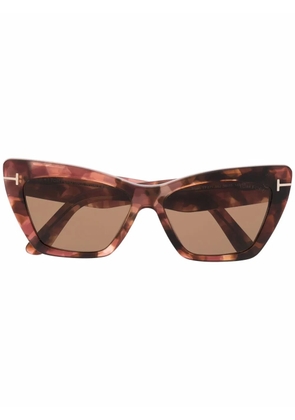 TOM FORD Eyewear tortoiseshell cat-eye frame sunglasses - Brown