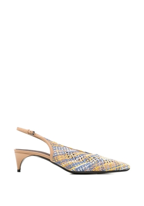 Bernadette Lolo woven slingback pumps - Neutrals