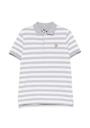 Johnny Lambs logo-embroidered polo shirt - Grey