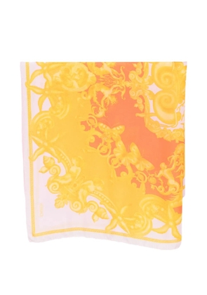 Versace Pre-Owned 2000s Baroque-print silk scarf - Yellow