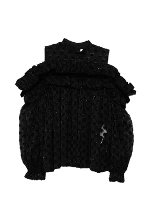 Noir Kei Ninomiya beaded blouse - Black
