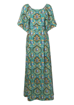 La DoubleJ geometric print dress - Blue