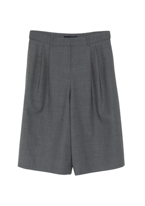 Juun.J knee-length belted shorts - Grey