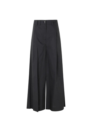 SOLOTRE pleated tailored trousers - Black