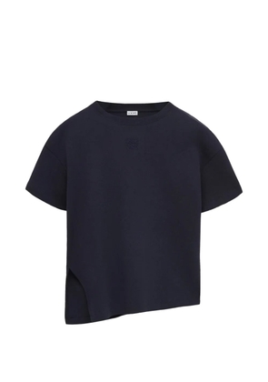 LOEWE anagram asymmetric T-shirt - Black
