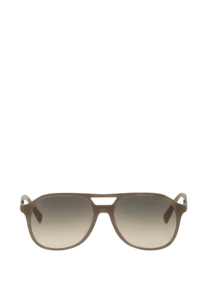Brunello Cucinelli translucent-finish pilot-frame sunglasses - Grey