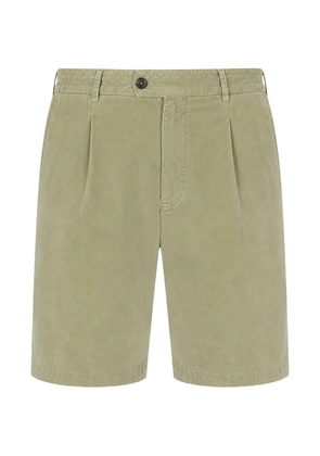 PT Torino pleated corduroy shorts - Green