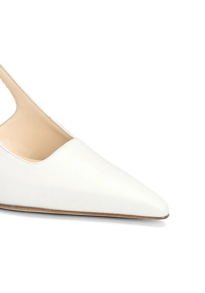 Anna F. pointed-toe slingback pumps - White
