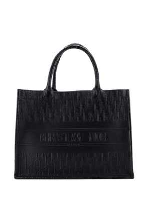 Christian Dior Pre-Owned Book Oblique Embossed Calfskin Medium tote bag - Black