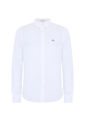 Gant long-sleeve cotton shirt - White