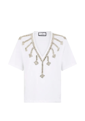 Philipp Plein V-neck T-shirt - White