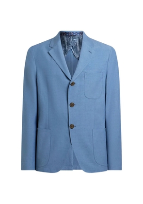 ETRO single-breasted patch-pocket blazer - Blue