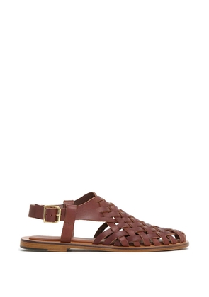 Mansur Gavriel woven leather sandals - Brown
