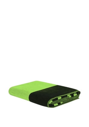 Philipp Plein colour-block beach towel - Green