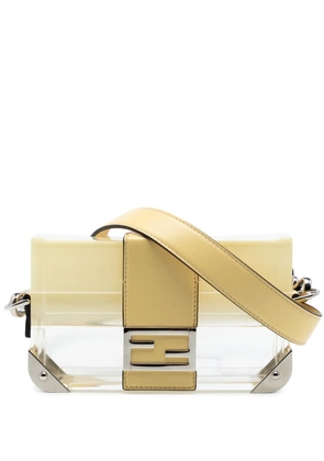 Fendi Pre-Owned 2010 Mini Acrylic Vitello Trunk Baguette crossbody bag - Yellow