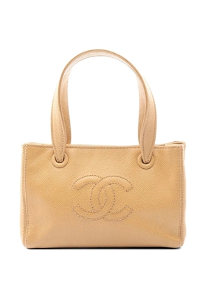 CHANEL Pre-Owned 2004-2005 mini Coco mark tote bag - Neutrals
