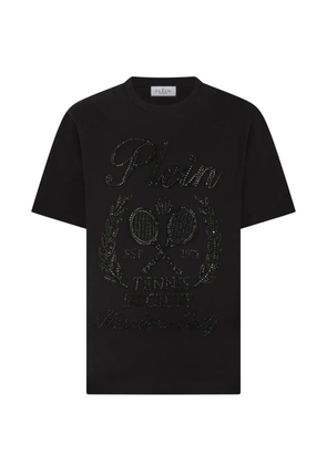 Philipp Plein rhinestone-embelished round-neck T-shirt - Black