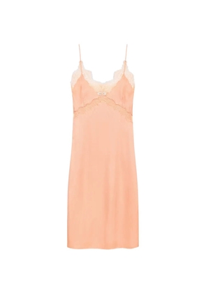 ANINE BING Carissa lace-trim midi dress - Orange