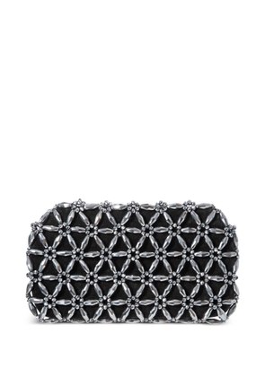 0711 Tebea bead-embellished clutch bag - Grey