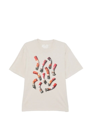 Melt graphic-printed T-shirt - Neutrals