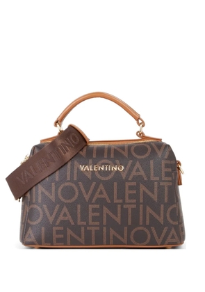 MARIO VALENTINO logo-print top-handle tote bag - Brown