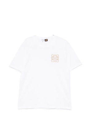 LOEWE Anagram-embroidered T-shirt - White