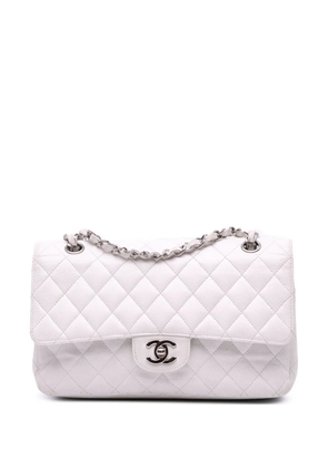 CHANEL Pre-Owned 2008-2009 Medium Classic Caviar Double Flap shoulder bag - White