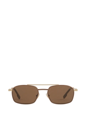 Zegna rectangular-frame sunglasses - Gold