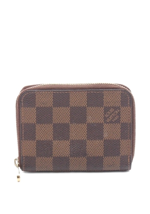 Louis Vuitton Pre-Owned 2010 Damier Ebene Zippy coin purse - Brown