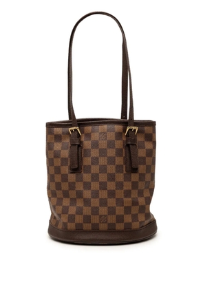 Louis Vuitton Pre-Owned 1997 Damier Ebene Marais bucket bag - Brown
