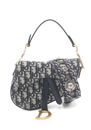 Christian Dior Pre-Owned 2010s Oblique Saddle handbag - Neutrals