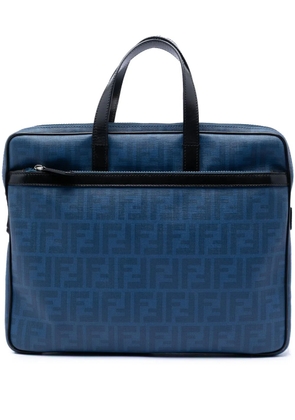 Fendi Pre-Owned 2010-2026 Zucca Spalmati business bag - Black