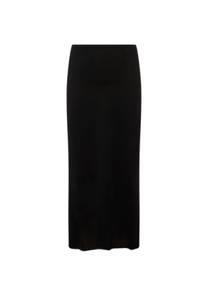 Jil Sander fine-knit semi-sheer midi skirt - Black