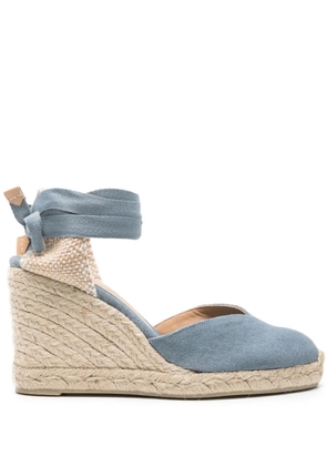 Castañer Chiara 110mm wedge espadrilles - Blue