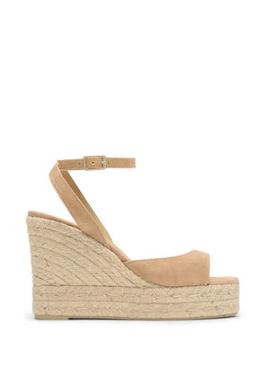 Castañer Blair suede wedge sandals - Neutrals